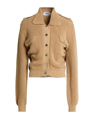 Alpha Studio Woman Cardigan Grey Size 8 Wool, Metal Fiber, Polyamide In Brown