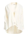 Alpha Studio Woman Cardigan Ivory Size 2 Cotton, Polyamide In White