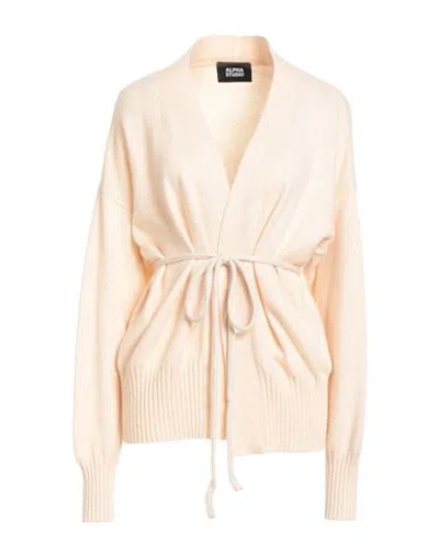 Alpha Studio Woman Cardigan Ivory Size 8 Wool, Viscose, Polyamide, Cashmere In Neutral