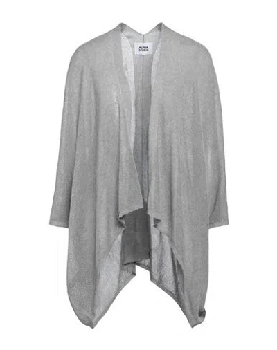 Alpha Studio Woman Cardigan Light Grey Size 6 Viscose, Polyester