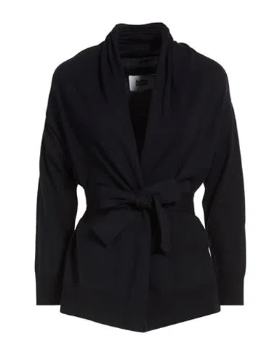 Alpha Studio Woman Cardigan Midnight Blue Size 10 Cotton