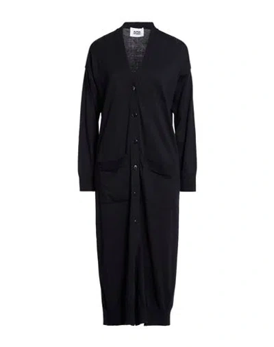Alpha Studio Woman Cardigan Midnight Blue Size 6 Cotton In Black