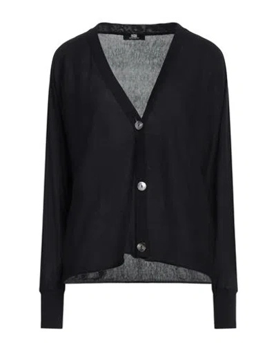 Alpha Studio Woman Cardigan Midnight Blue Size 8 Sea Island Cotton