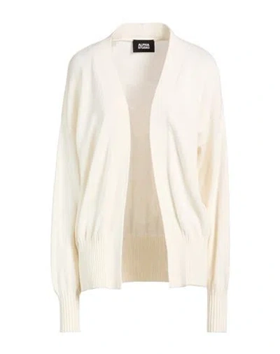Alpha Studio Woman Cardigan Off White Size 10 Wool, Viscose, Polyamide, Cashmere