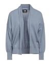 Alpha Studio Woman Cardigan Pastel Blue Size 10 Cashmere