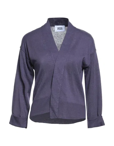 Alpha Studio Cardigans In Purple