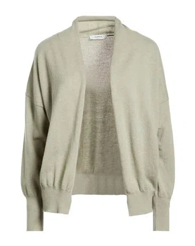 Alpha Studio Woman Cardigan Sage Green Size 8 Wool, Cashmere