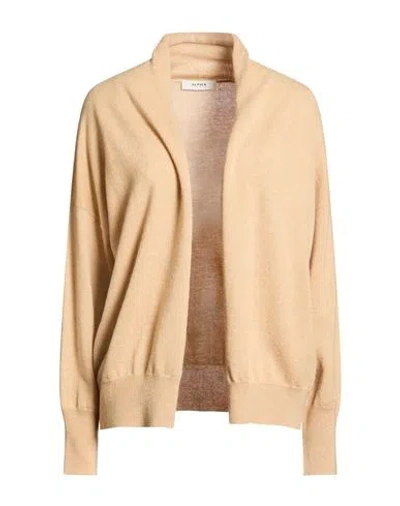 Alpha Studio Woman Cardigan Sand Size 4 Wool, Cashmere In Brown