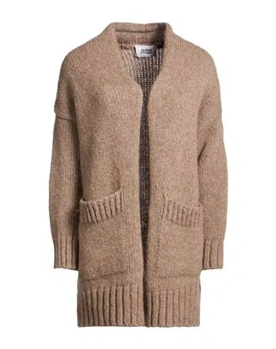 Alpha Studio Woman Cardigan Taupe Size 14 Wool, Metal Fiber, Polyamide In Neutral