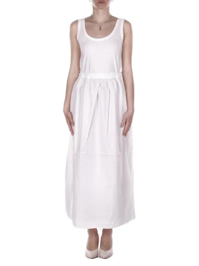 Alpha Studio Woman Dress Ad6434o 2000 Dress Crew Neck White