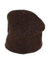Alpha Studio Woman Hat Dark Brown Size Onesize Mohair Wool, Polyamide In Brown