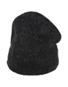 Alpha Studio Woman Hat Charcoal Size Onesize Mohair Wool, Polyamide In Grey