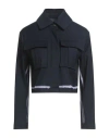 Alpha Studio Woman Jacket Midnight Blue Size 6 Polyester, Viscose, Elastane