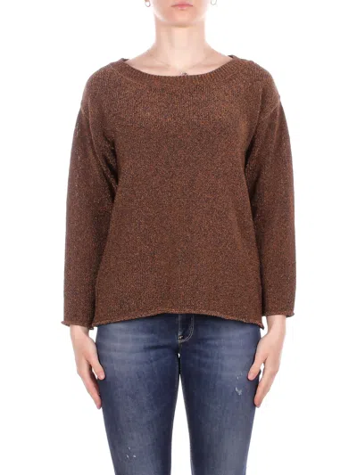 Alpha Studio Woman Knit Ad6312c 2009 Rock Boat M/l Chocolate In Other