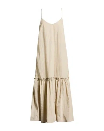Alpha Studio Woman Maxi Dress Beige Size 6 Polyamide In Neutral