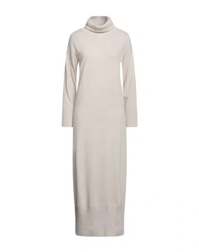 Alpha Studio Woman Maxi Dress Beige Size 6 Recycled Wool, Ecovero Viscose, Recycled Polyamide, Recyc