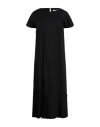 Alpha Studio Woman Maxi Dress Black Size 10 Cotton, Elastane