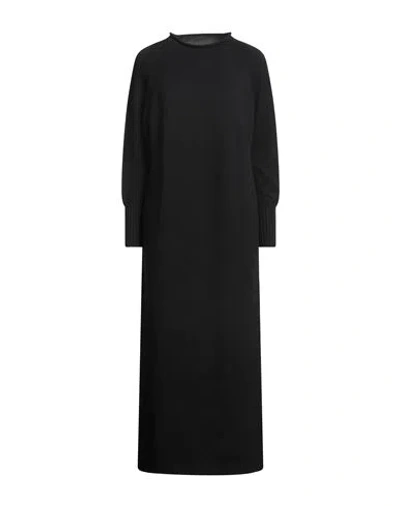 Alpha Studio Woman Maxi Dress Black Size 8 Merino Wool