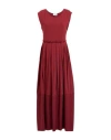 Alpha Studio Woman Maxi Dress Brick Size 10 Cotton, Elastane In Red