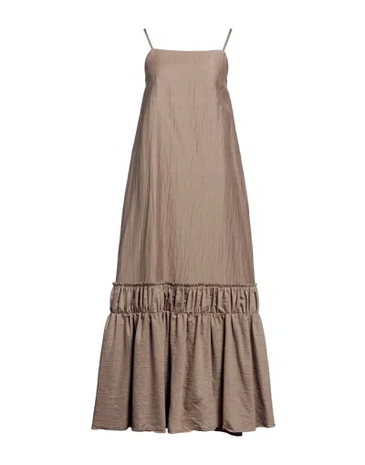 Alpha Studio Long Dresses In Beige