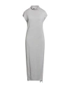 Alpha Studio Woman Maxi Dress Light Grey Size 10 Wool In Gray