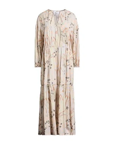 Alpha Studio Woman Maxi Dress Light Grey Size 8 Cotton In Neutral