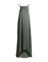 Alpha Studio Woman Maxi Dress Military Green Size 8 Viscose In Green