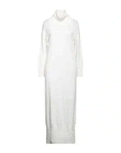 Alpha Studio Woman Maxi Dress Off White Size 2 Recycled Wool, Ecovero Viscose, Recycled Polyamide, R