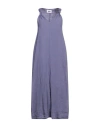 Alpha Studio Woman Maxi Dress Slate Blue Size 4 Ramie In Blue