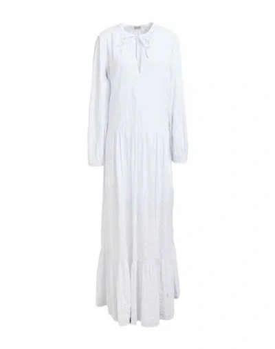 Alpha Studio Woman Maxi Dress White Size 10 Cotton, Elastane