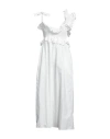Alpha Studio Woman Long Dress White Size 10 Cotton