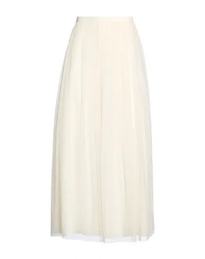 Alpha Studio Woman Maxi Skirt Cream Size 2 Polyamide In White