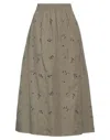 Alpha Studio Long Skirts In Green