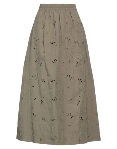Alpha Studio Long Skirts In Green