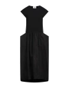 Alpha Studio Woman Midi Dress Black Size 10 Cotton, Elastane In Black