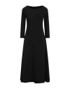 Alpha Studio Woman Midi Dress Black Size 8 Polyester, Elastane