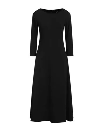 Alpha Studio Woman Midi Dress Black Size 8 Polyester, Elastane