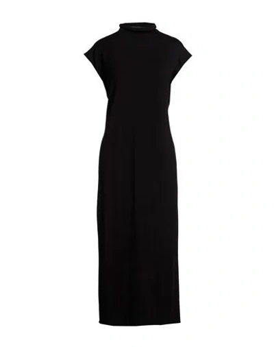 Alpha Studio Woman Midi Dress Black Size 6 Merino Wool