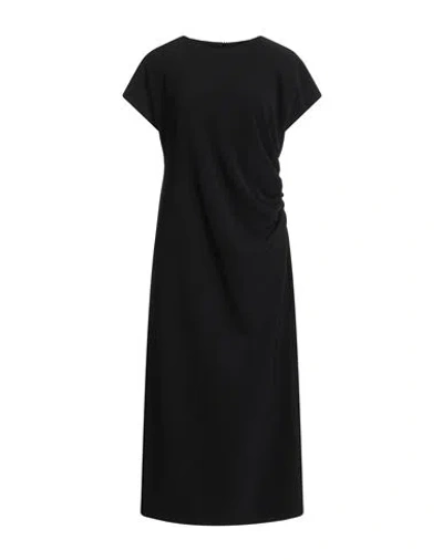 Alpha Studio Woman Midi Dress Black Size 8 Polyester, Elastane
