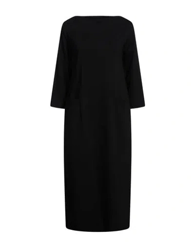 Alpha Studio Woman Midi Dress Black Size 8 Viscose, Polyacrylic, Elastane