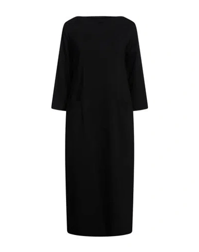 Alpha Studio Woman Midi Dress Black Size 6 Viscose, Polyacrylic, Elastane
