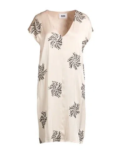 Alpha Studio Woman Midi Dress Cream Size 10 Viscose In Neutral