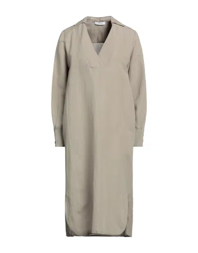Alpha Studio Midi Dresses In Beige
