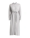 Alpha Studio Woman Midi Dress Light Grey Size 10 Merino Wool