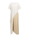 Alpha Studio Woman Midi Dress Light Grey Size 6 Cotton, Elastane