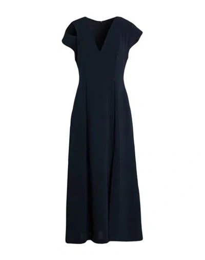 Alpha Studio Woman Midi Dress Midnight Blue Size 10 Polyester, Elastane