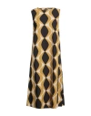 Alpha Studio Woman Midi Dress Mustard Size 8 Cotton In Yellow