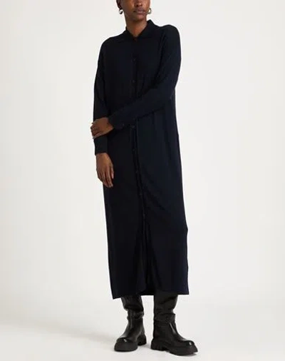 Alpha Studio Woman Midi Dress Navy Size 2 Merino Wool