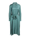 Alpha Studio Woman Midi Dress Turquoise Size 4 Viscose In Blue