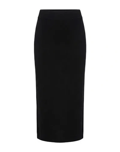 Alpha Studio Woman Midi Skirt Black Size 10 Merino Wool